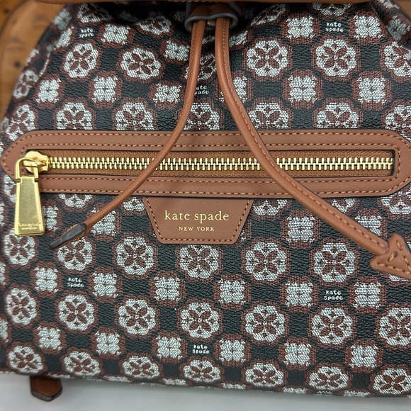 KATE SPADE - Spade Flower Monogram Mia Flap Backpack - NQ207 - Picture 3 of 16